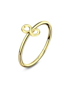 Infinity Shaped Gold Plated Nose Ring NSKR-54-GP